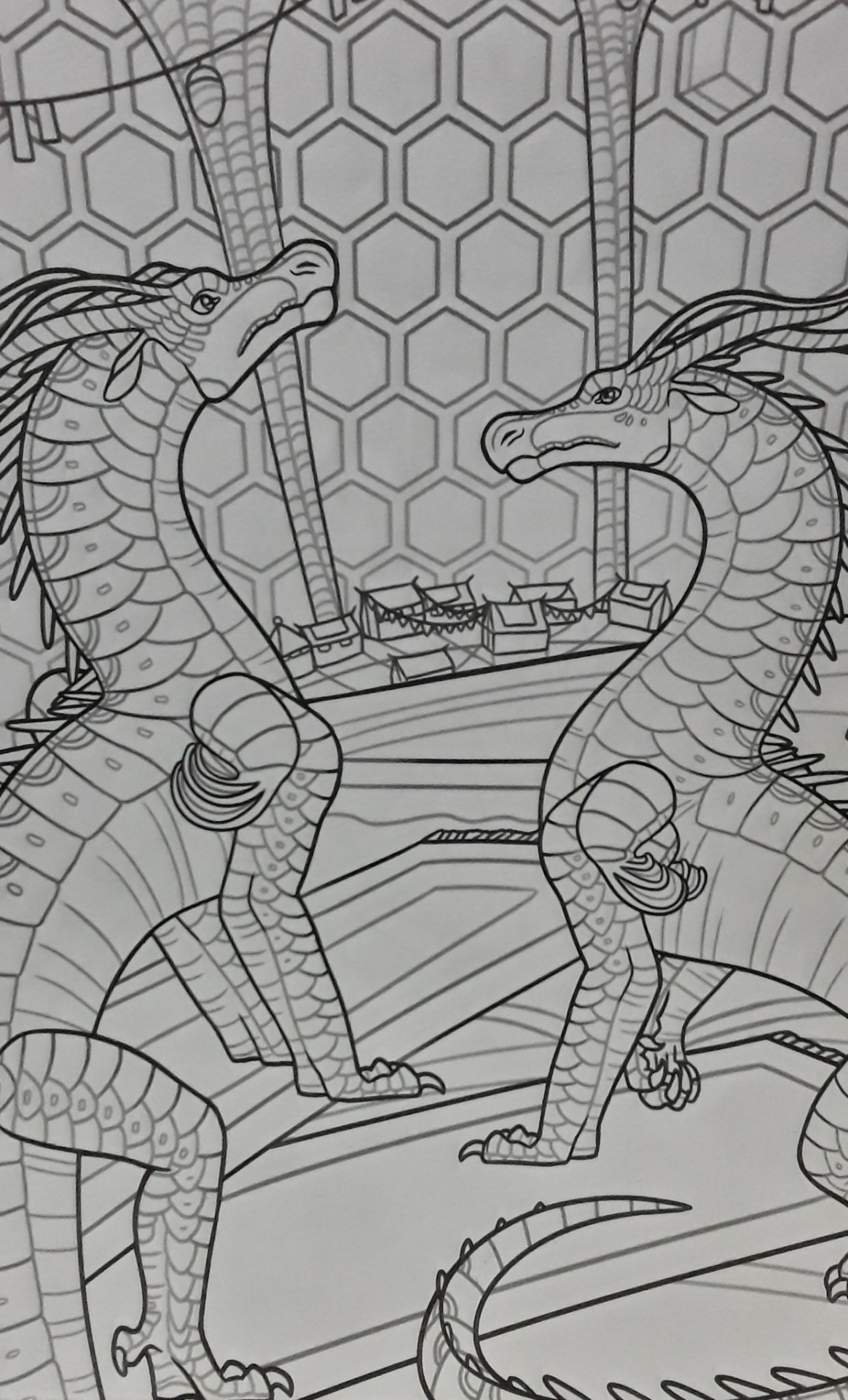 30 Icewing Dragon from Wings of Fire Coloring Page Printable 11