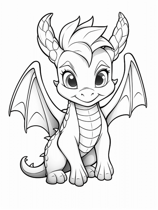 30 Icewing Dragon from Wings of Fire Coloring Page Printable 12