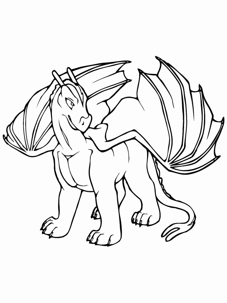 30 Icewing Dragon from Wings of Fire Coloring Page Printable 30