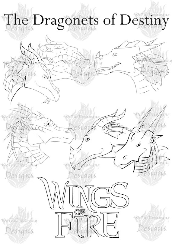 30 Icewing Dragon from Wings of Fire Coloring Page Printable 31