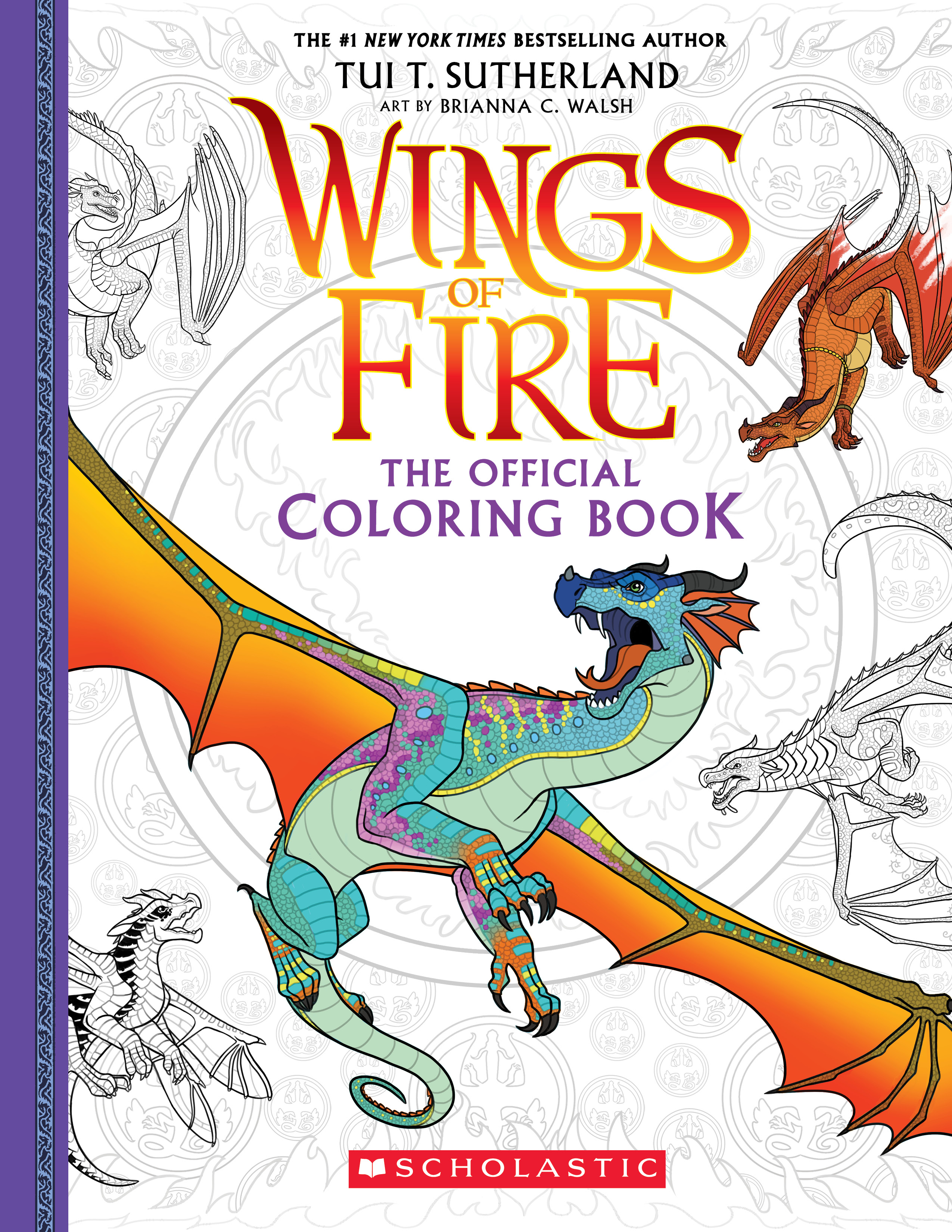 30 Icewing Dragon from Wings of Fire Coloring Page Printable 35