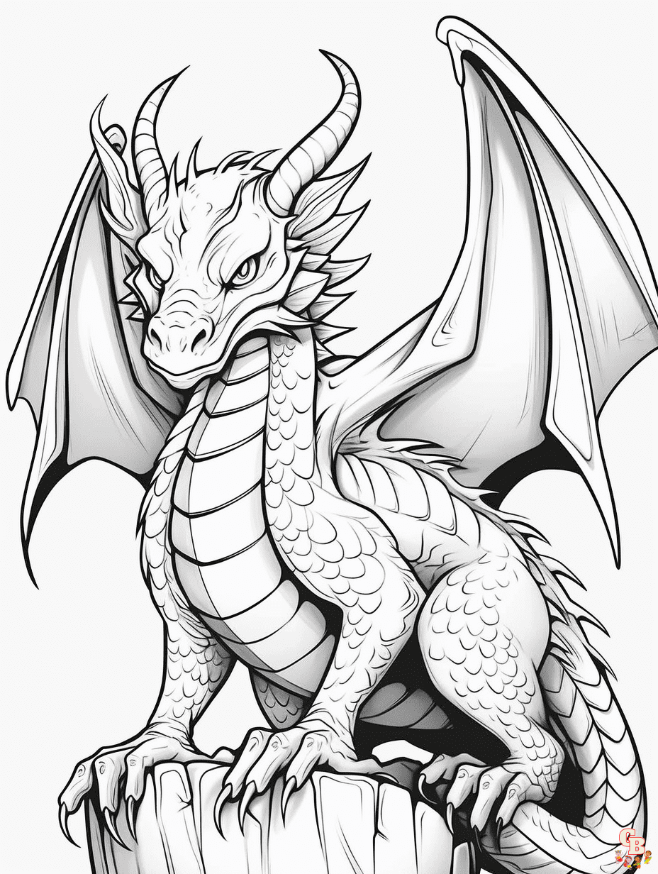 30 Icewing Dragon from Wings of Fire Coloring Page Printable 9