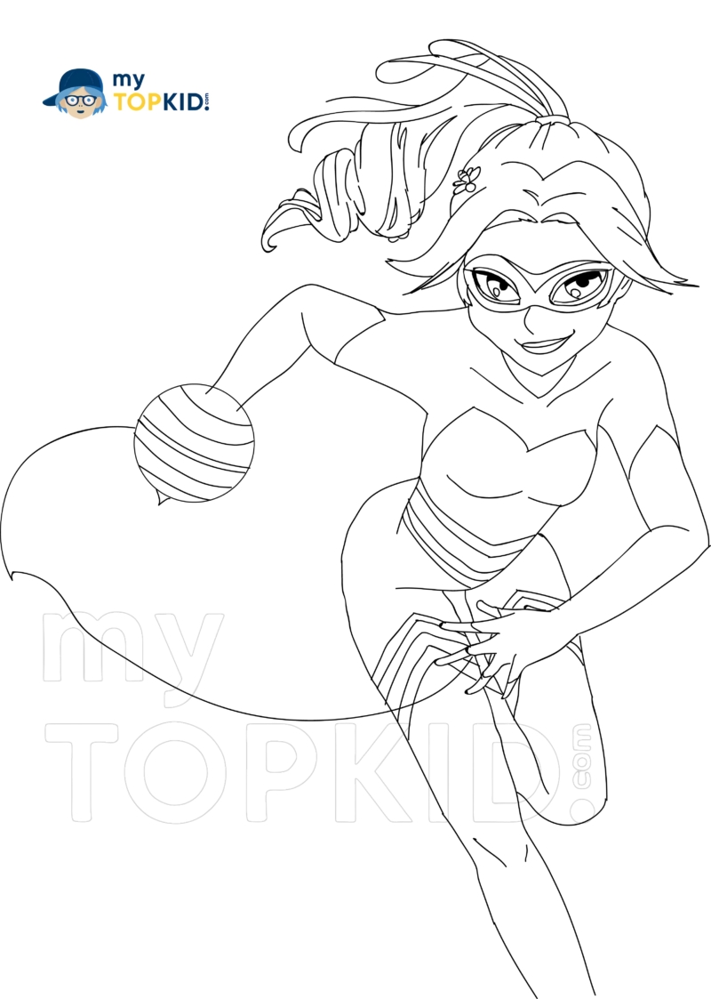 30 Miraculous Ladybug Coloring Pages Printable 12