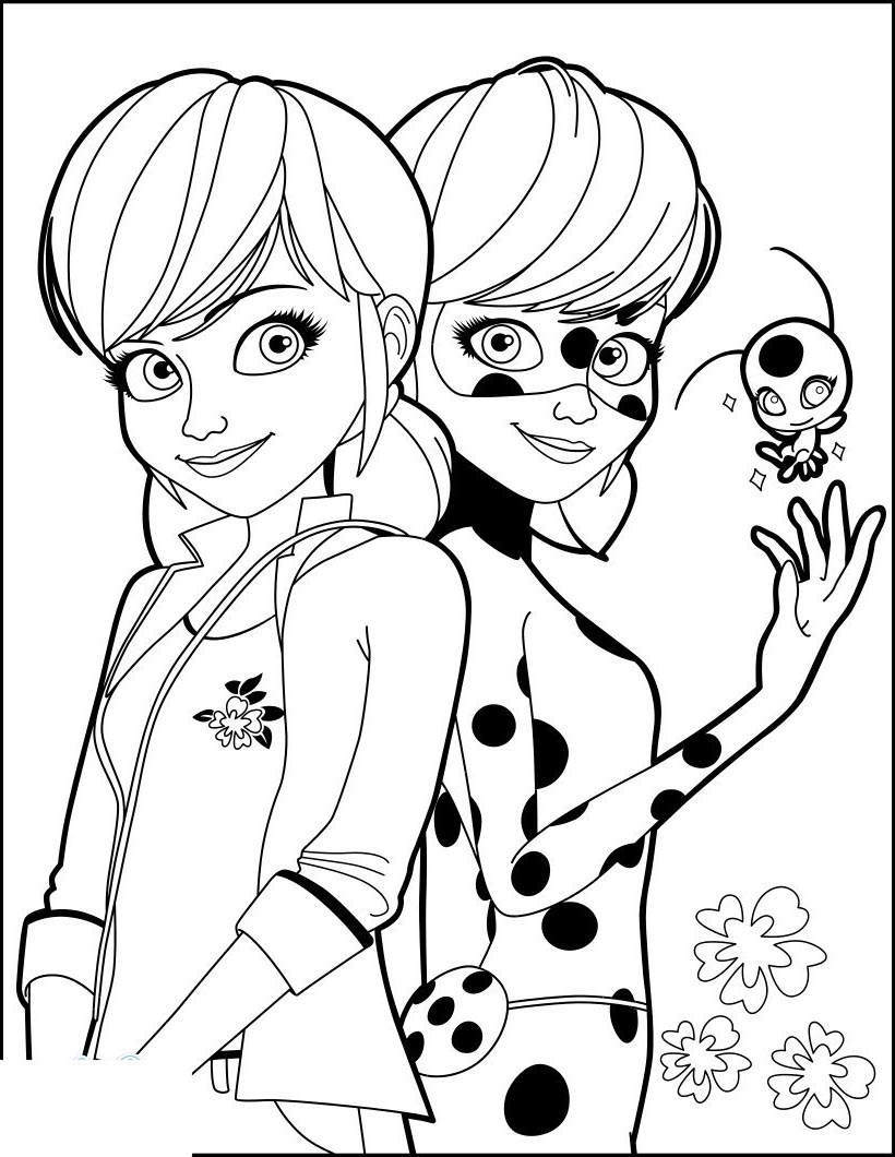 30 Miraculous Ladybug Coloring Pages Printable 20