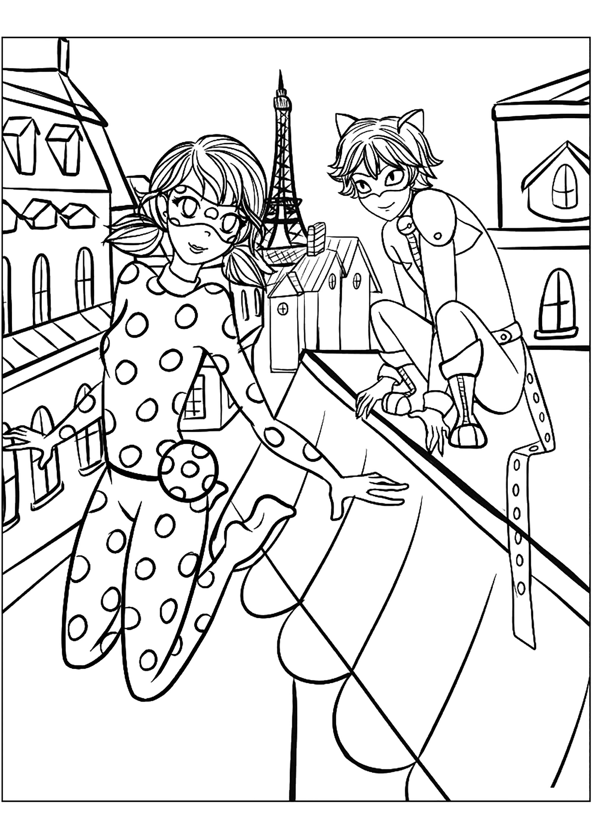 30 Miraculous Ladybug Coloring Pages Printable 27