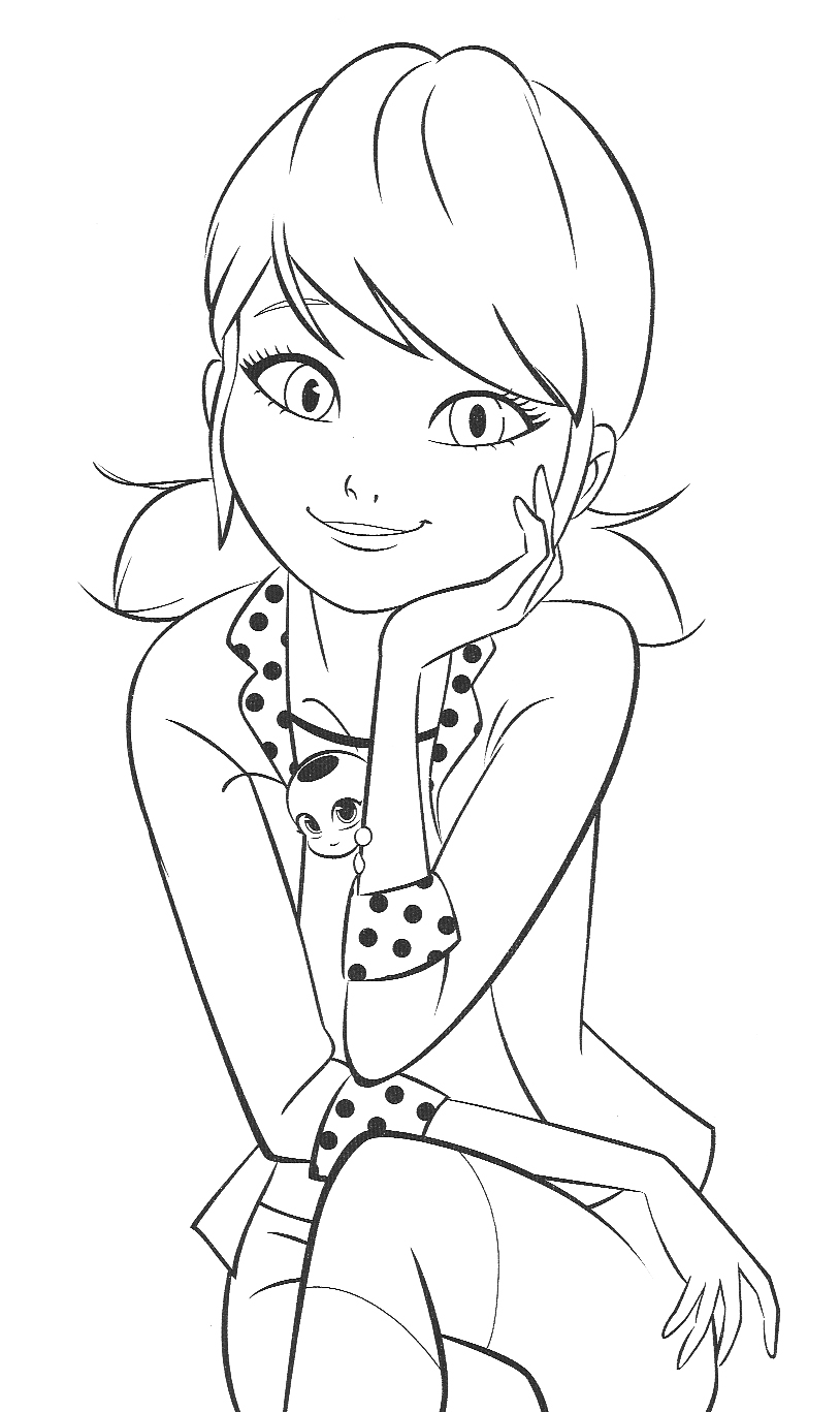 30 Miraculous Ladybug Coloring Pages Printable 4