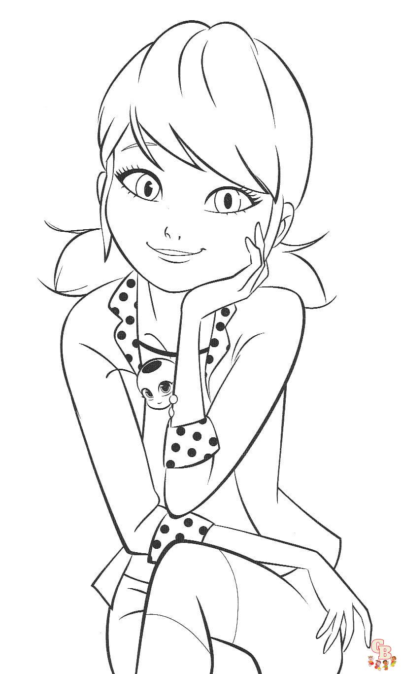 30 Miraculous Ladybug Coloring Pages Printable 9