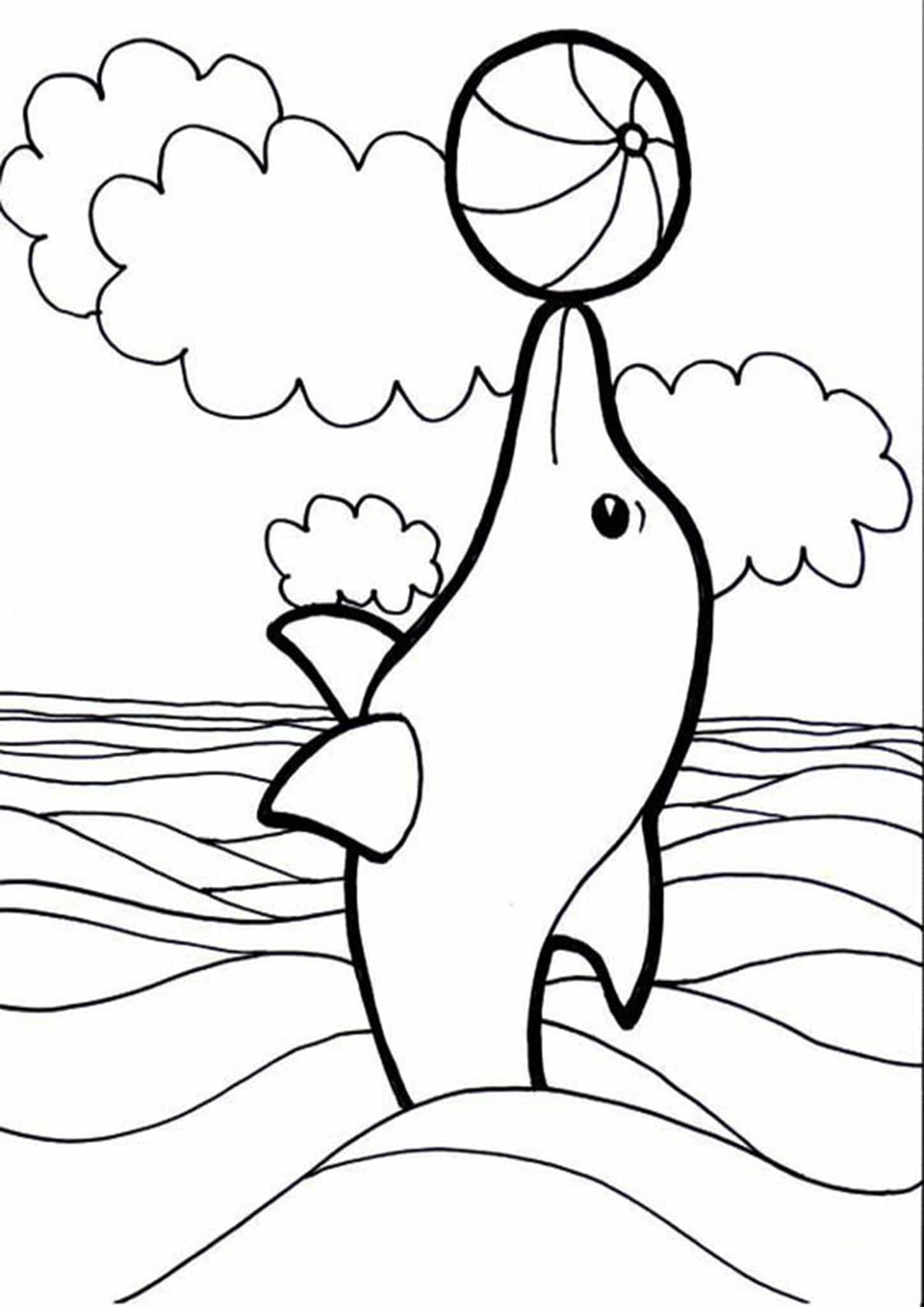 30 Playful Dolphins Coloring Pages Printable 25