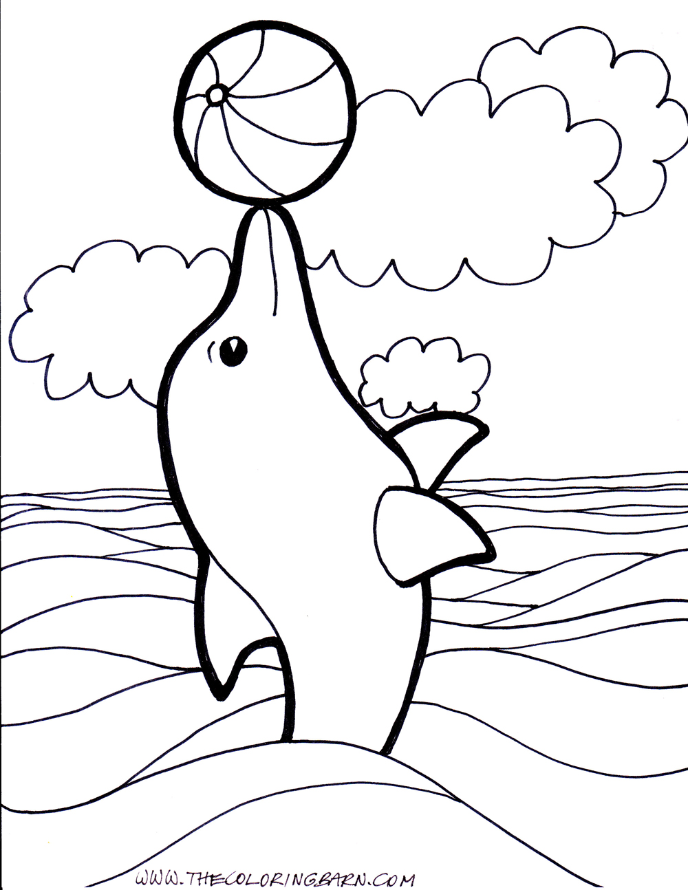 30 Playful Dolphins Coloring Pages Printable 33