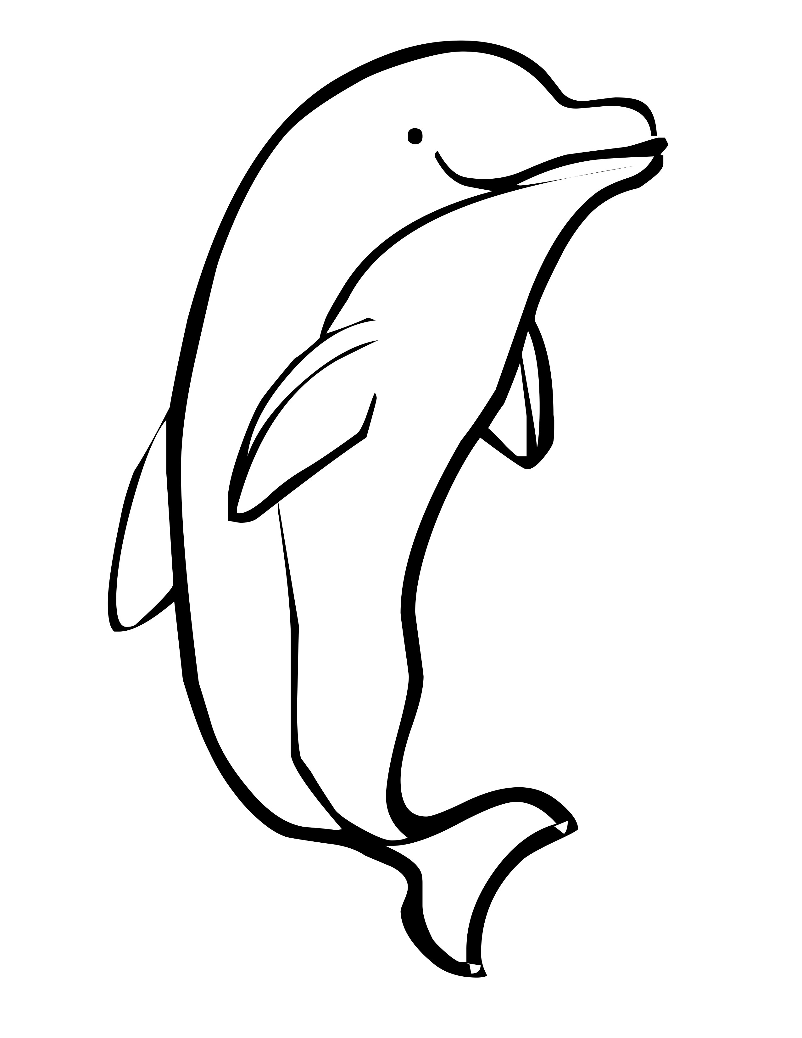 30 Playful Dolphins Coloring Pages Printable 7