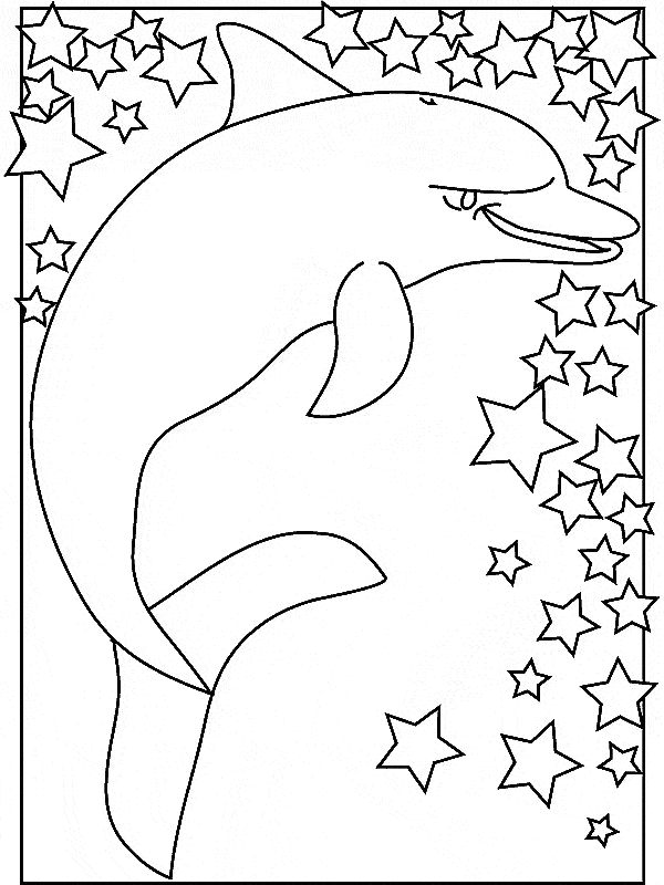 30 Playful Dolphins Coloring Pages Printable 9