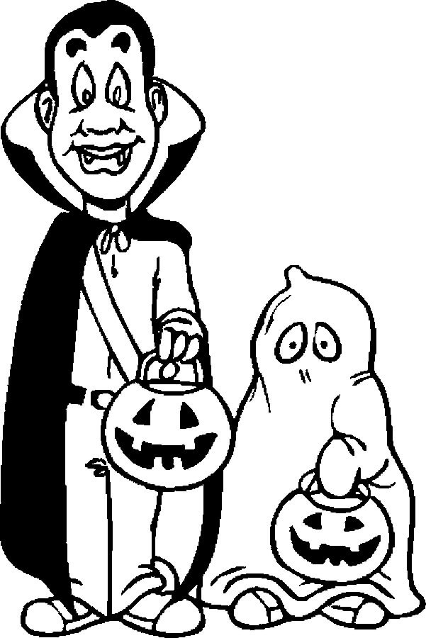 30 Printable Trick or Treat Coloring Pages 16