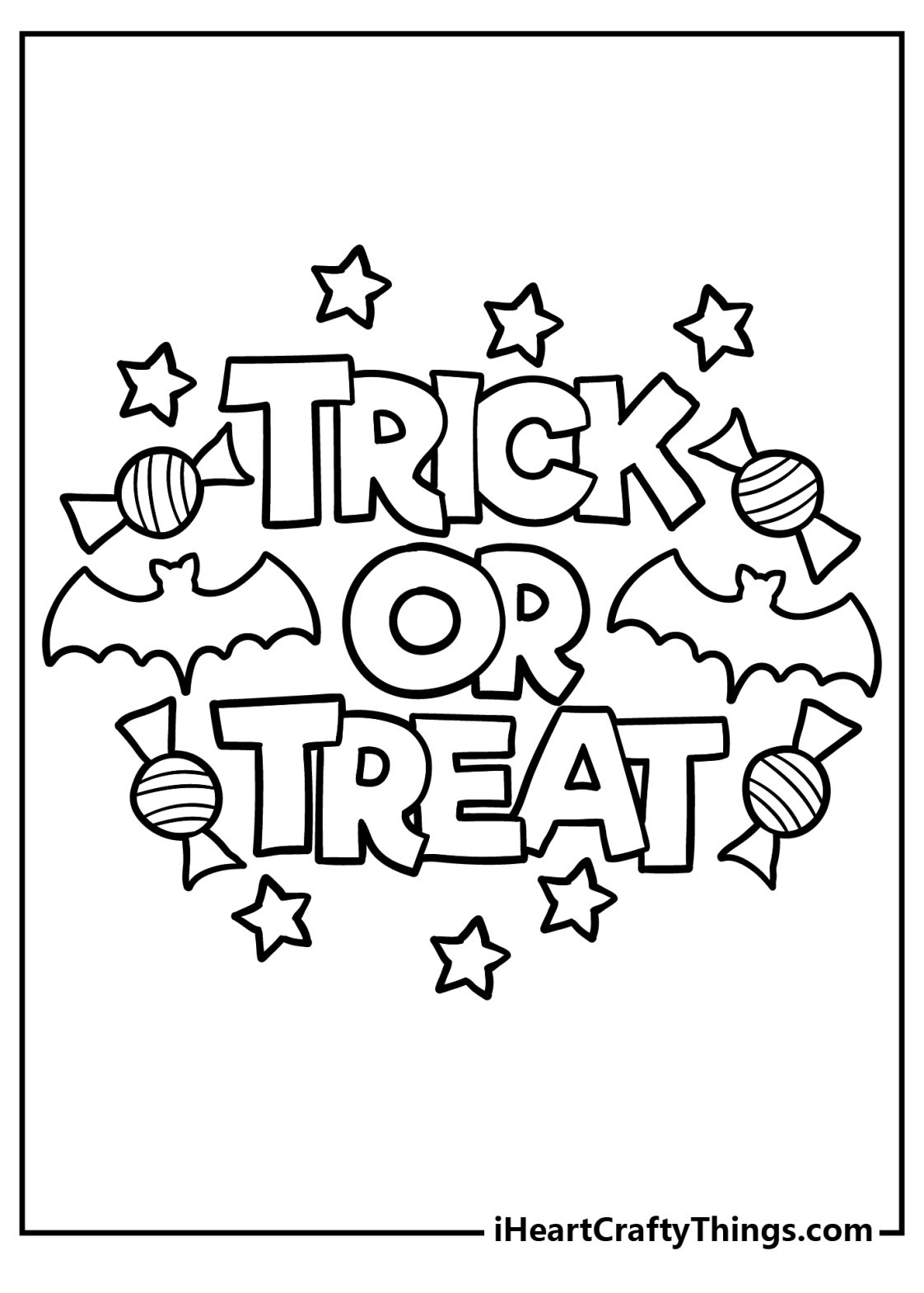 30 Printable Trick or Treat Coloring Pages 33