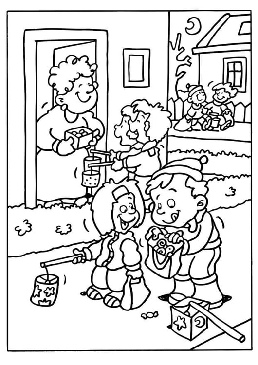 30 Printable Trick or Treat Coloring Pages 9