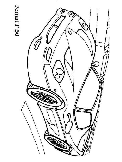 30 Sleek Ferrari Coloring Pages Printable 12