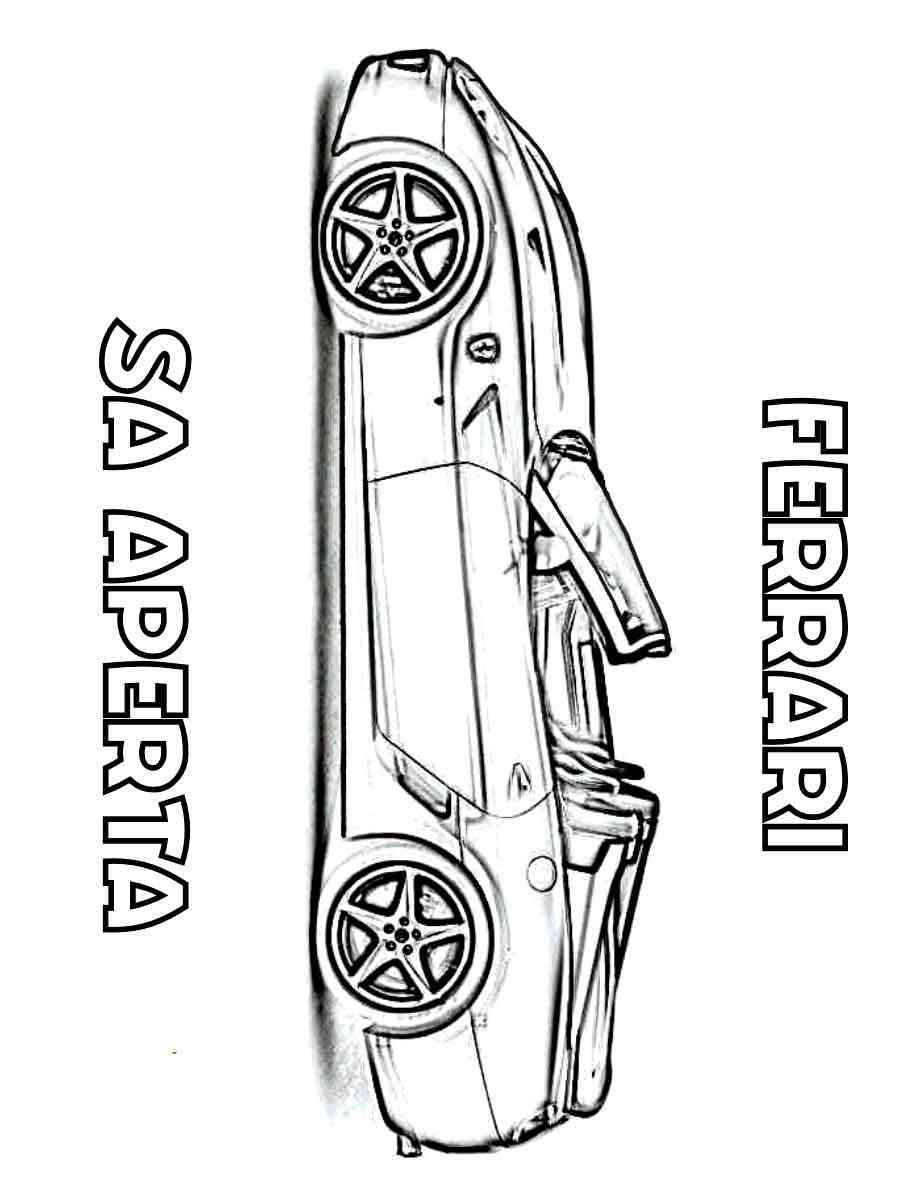 30 Sleek Ferrari Coloring Pages Printable 13