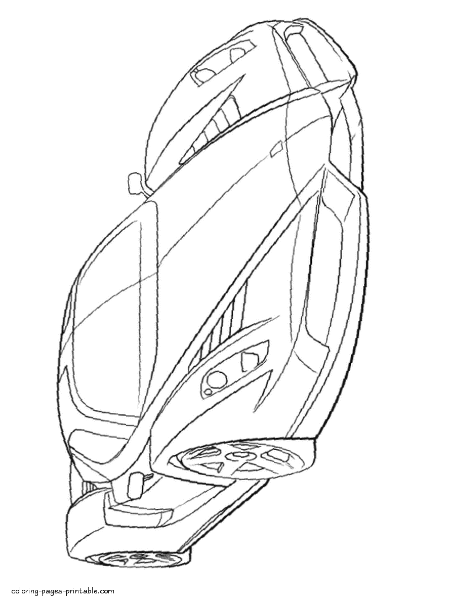 30 Sleek Ferrari Coloring Pages Printable 14