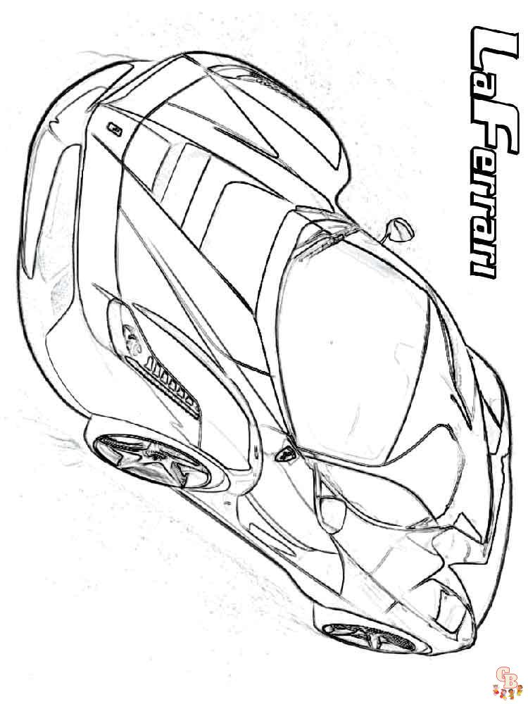 30 Sleek Ferrari Coloring Pages Printable 26