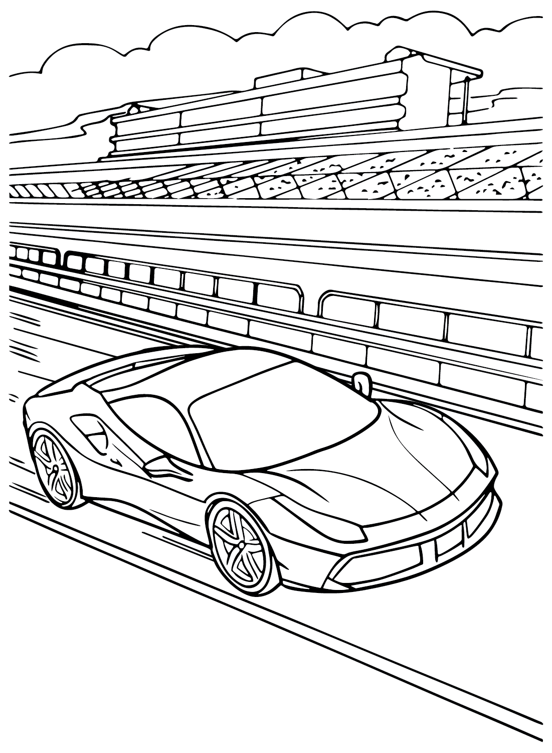 30 Sleek Ferrari Coloring Pages Printable 35