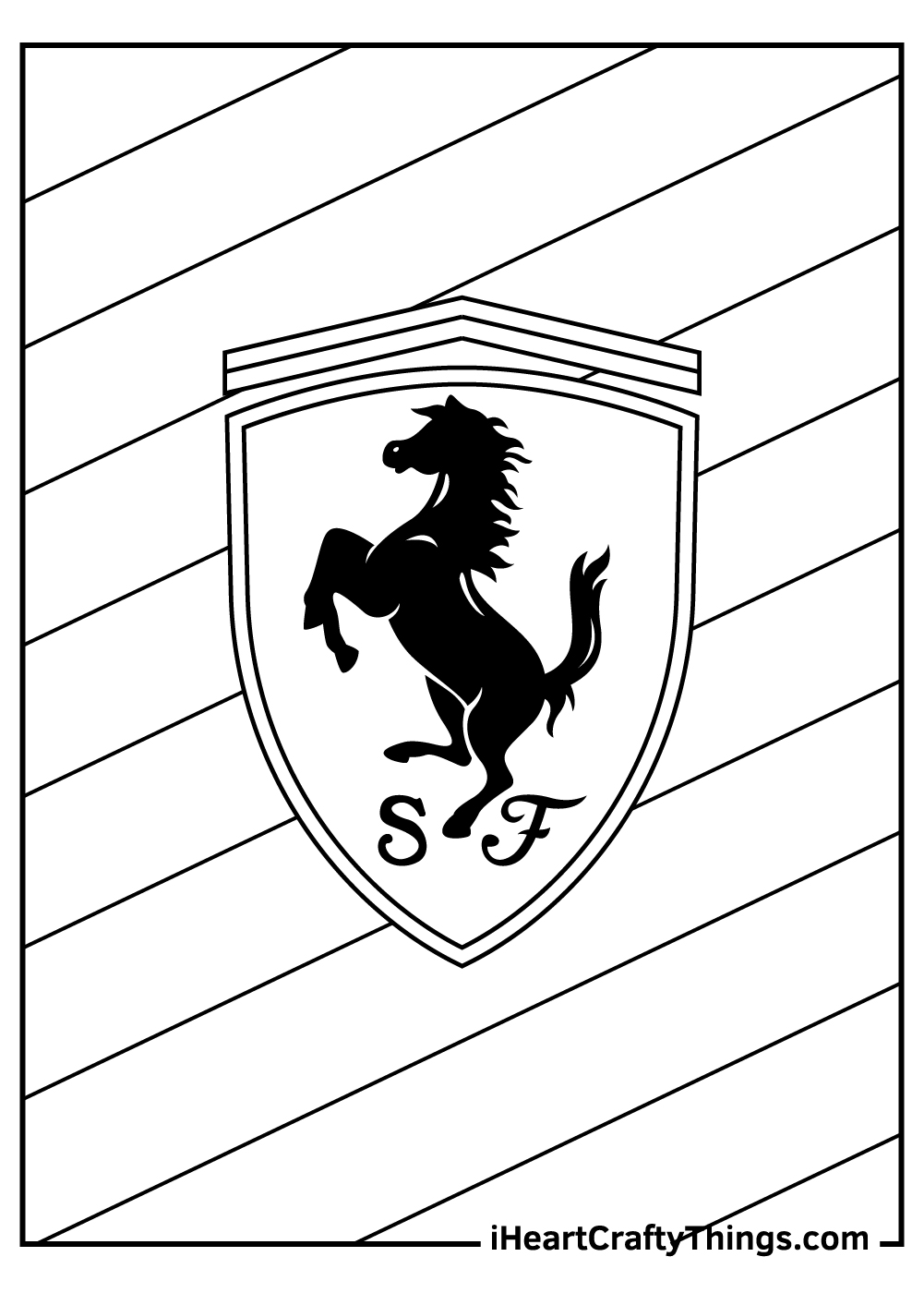 30 Sleek Ferrari Coloring Pages Printable 4