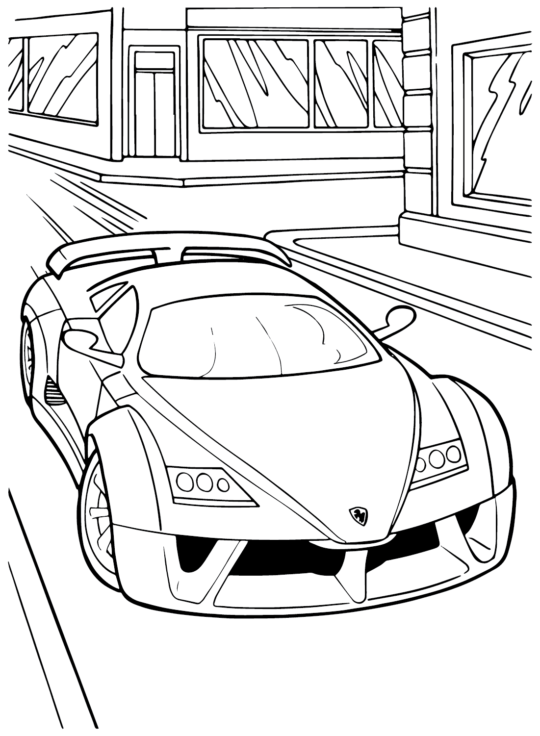 30 Sleek Ferrari Coloring Pages Printable 6