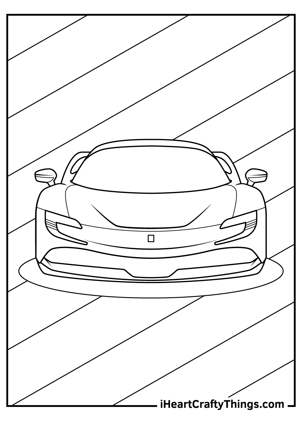 30 Sleek Ferrari Coloring Pages Printable 7