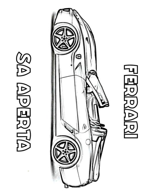 30 Sleek Ferrari Coloring Pages Printable 9