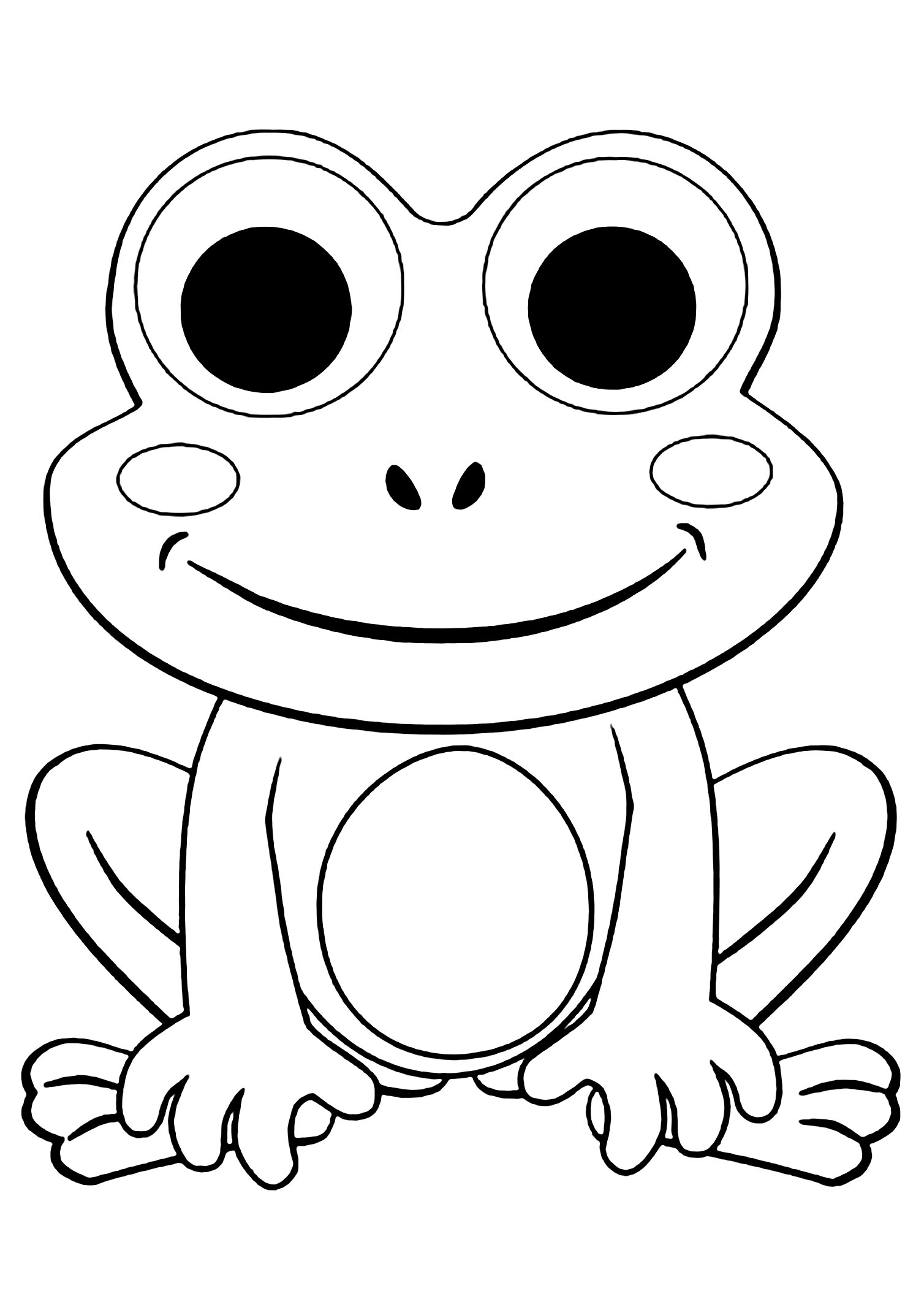 30 Small Frog Coloring Pages Printable 1