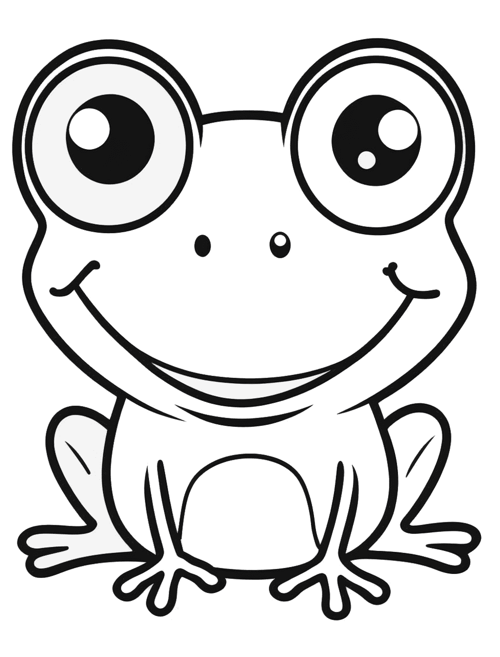 30 Small Frog Coloring Pages Printable 12