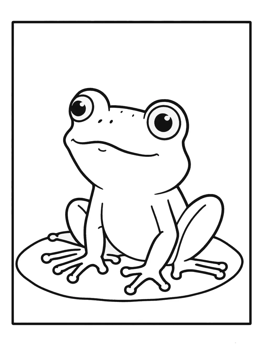 30 Small Frog Coloring Pages Printable 15