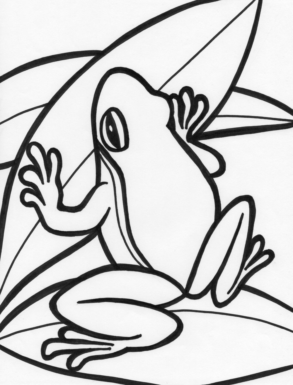 30 Small Frog Coloring Pages Printable 2