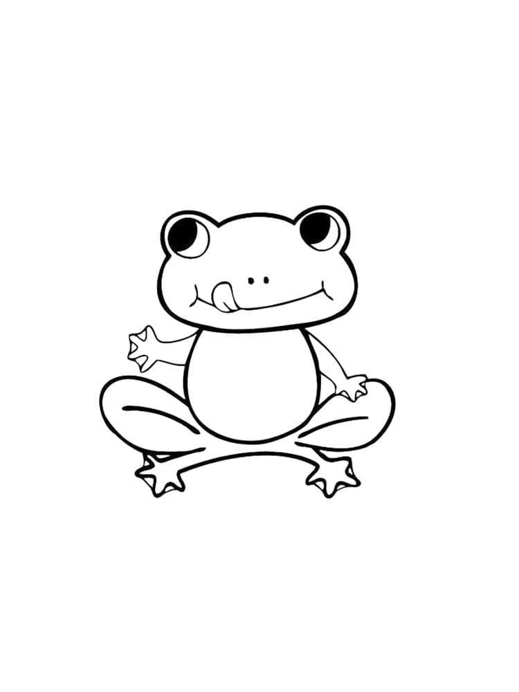 30 Small Frog Coloring Pages Printable 3