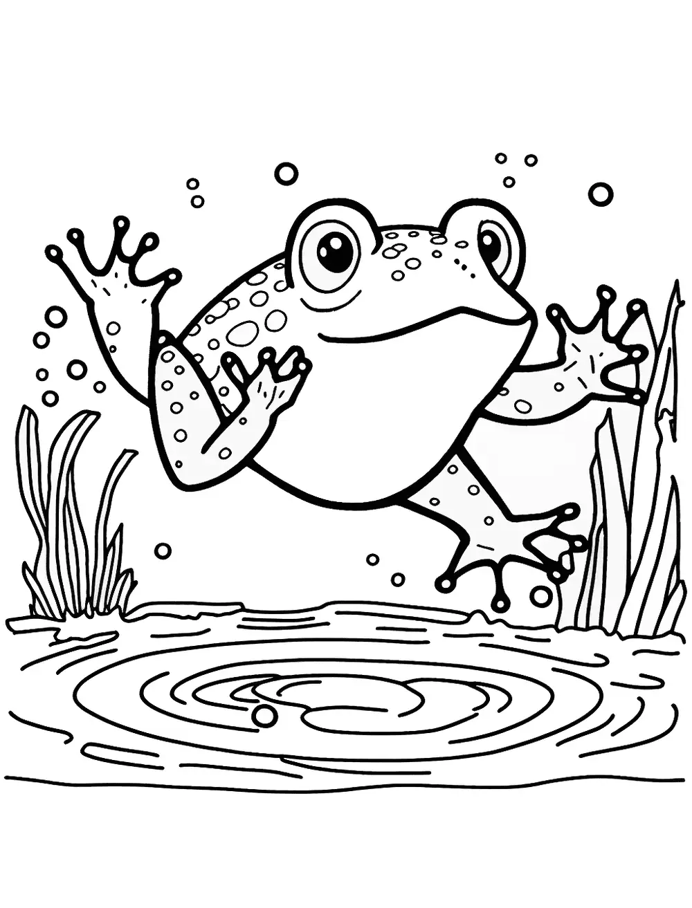 30 Small Frog Coloring Pages Printable 31