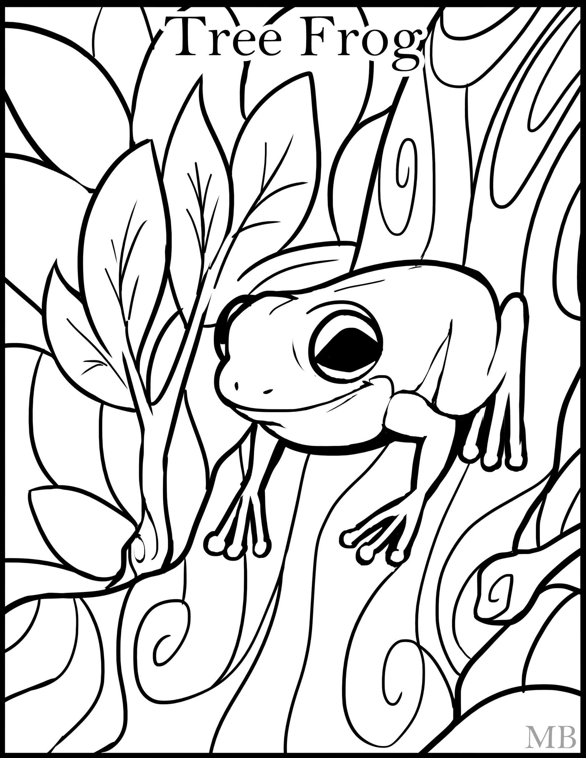 30 Small Frog Coloring Pages Printable 33