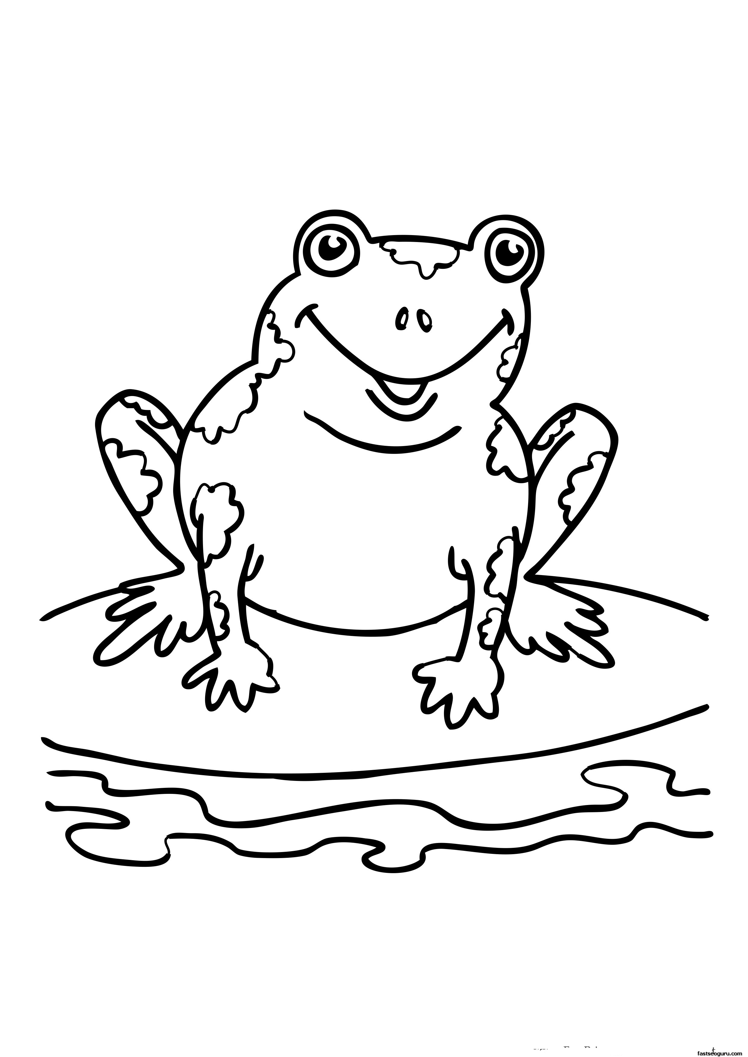 30 Small Frog Coloring Pages Printable 4