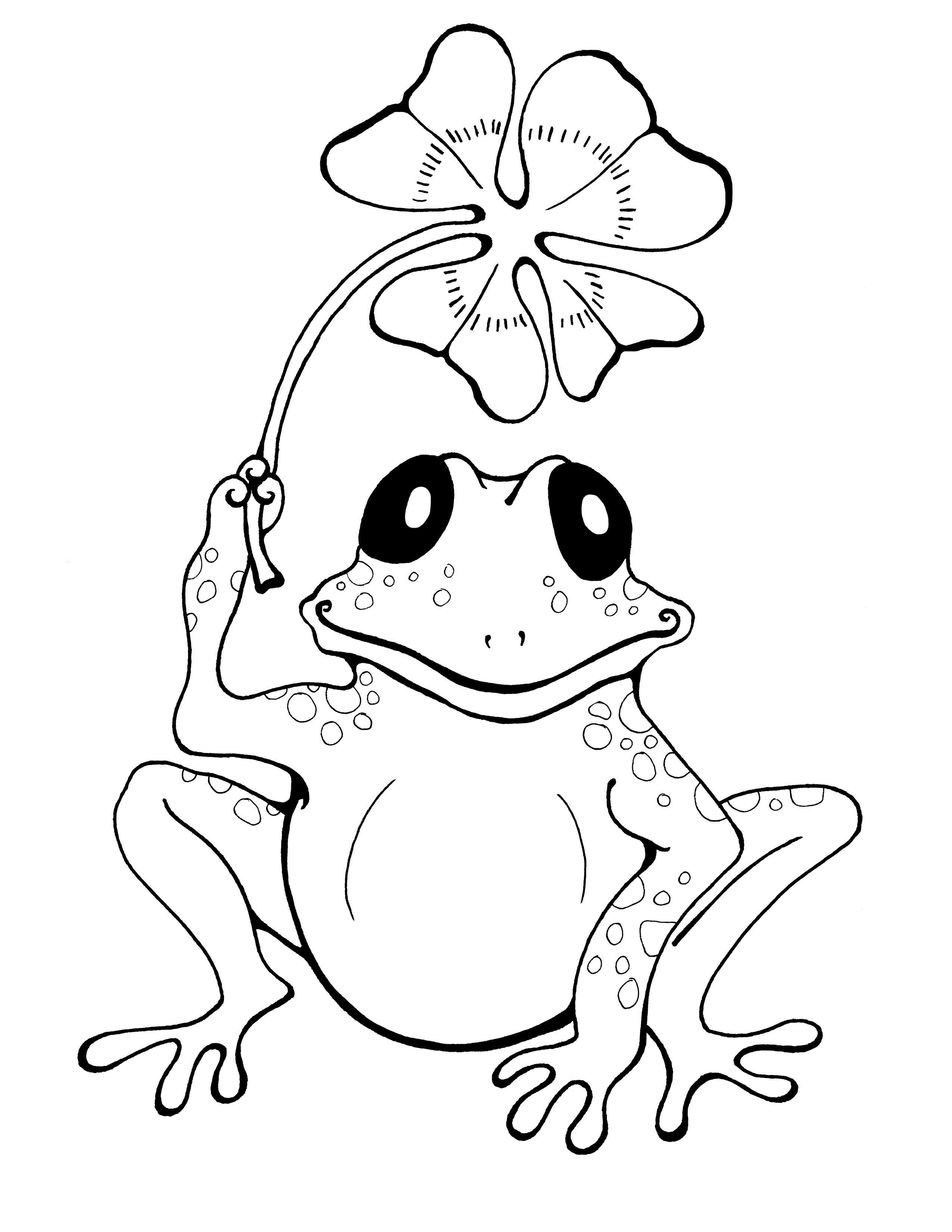 30 Small Frog Coloring Pages Printable 7