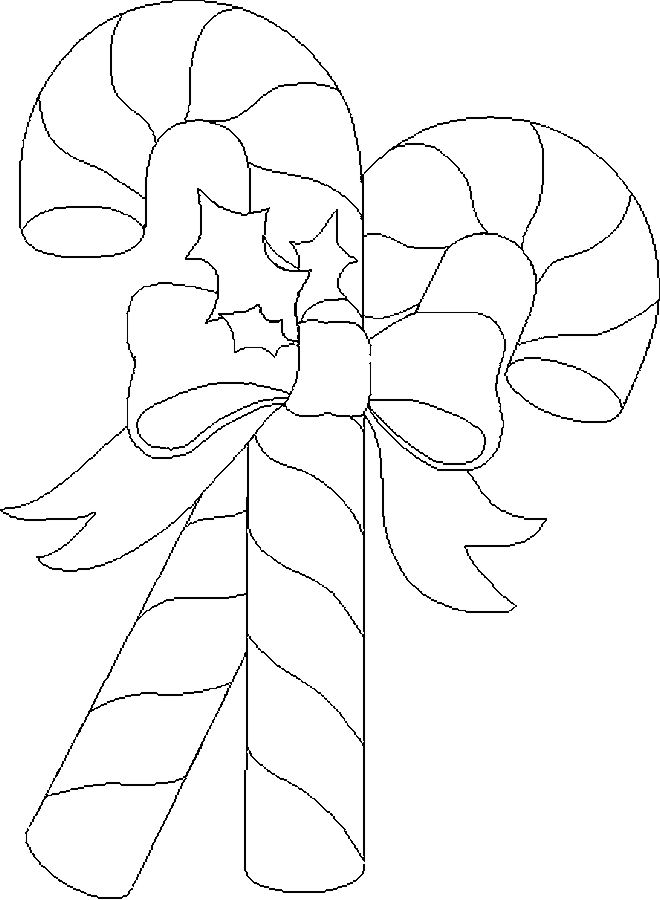 30 Sweet Candy Cane Coloring Pages for Kids Printable 12