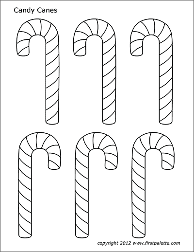 30 Sweet Candy Cane Coloring Pages for Kids Printable 13