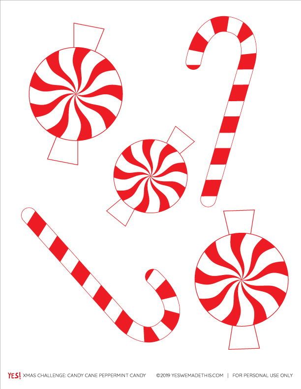 30 Sweet Candy Cane Coloring Pages for Kids Printable 15