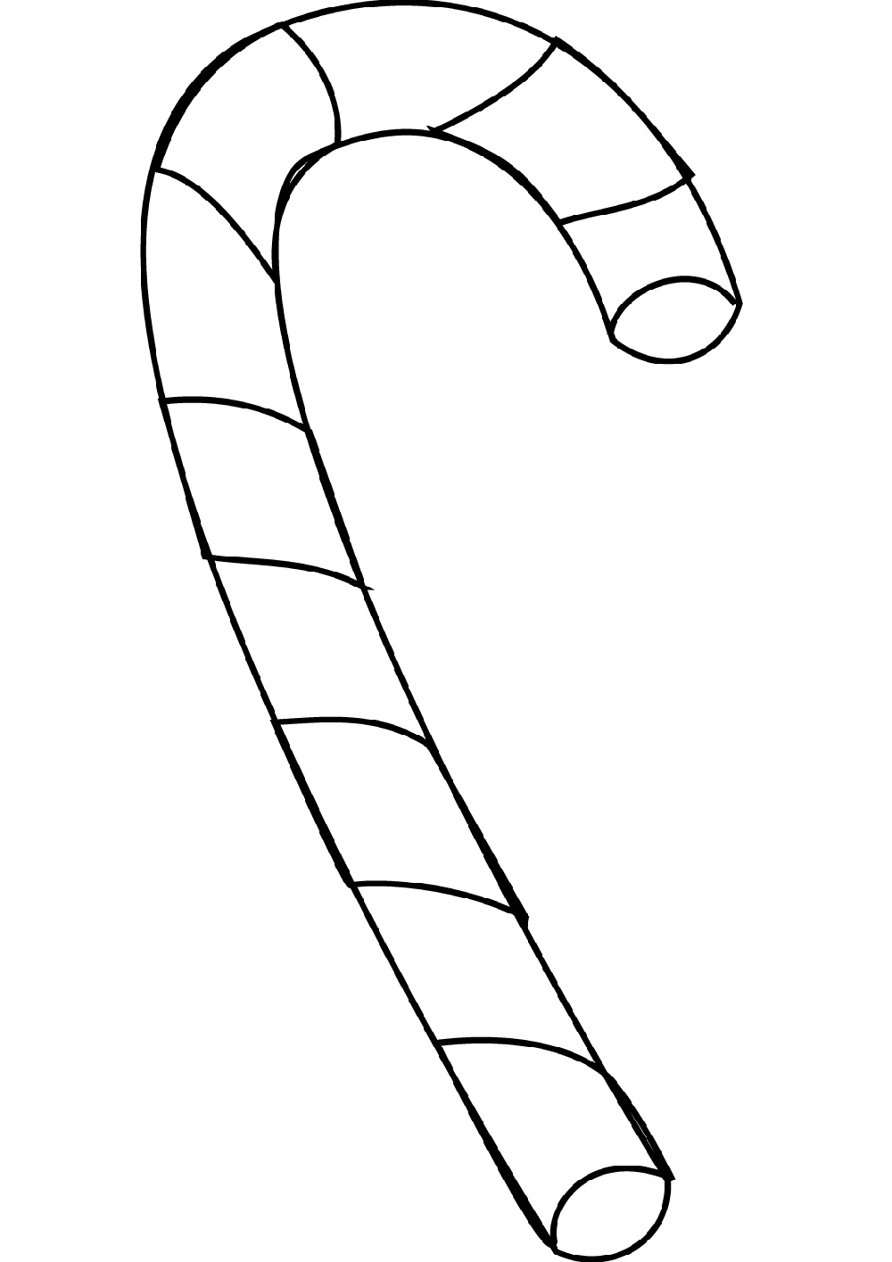 30 Sweet Candy Cane Coloring Pages for Kids Printable 4