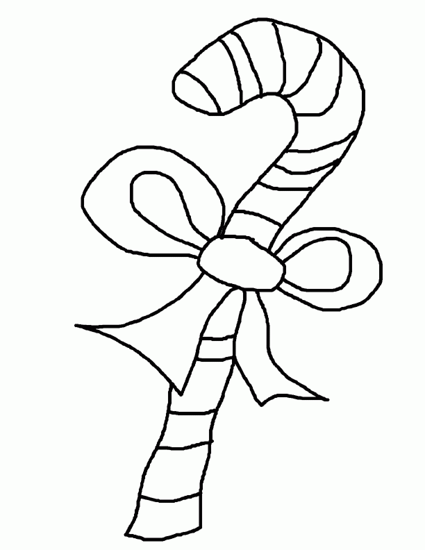 30 Sweet Candy Cane Coloring Pages for Kids Printable 5