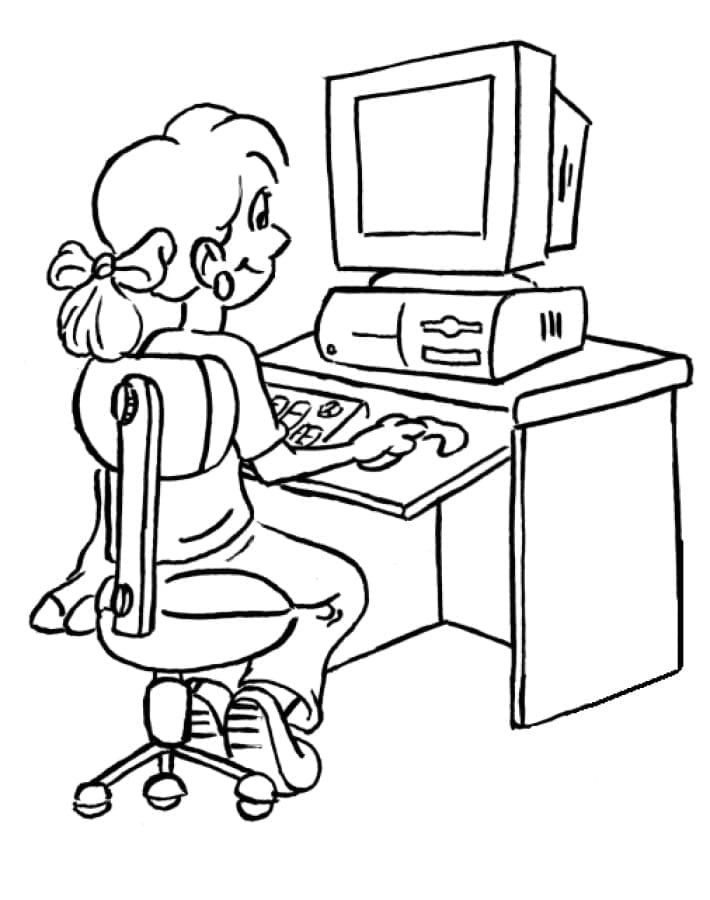 30 Tech Computer Coloring Pages Printable 11