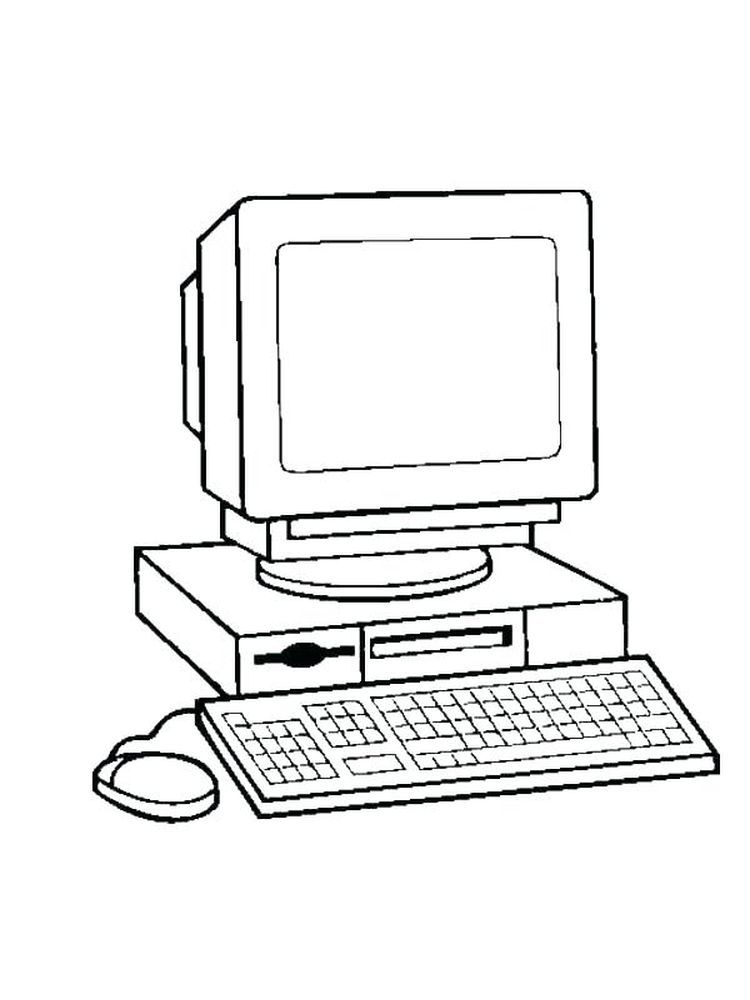 30 Tech Computer Coloring Pages Printable 15