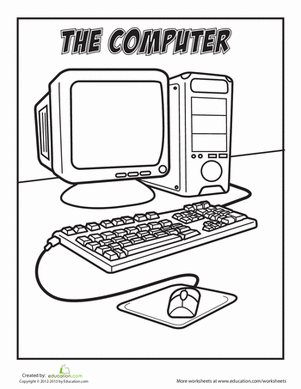 30 Tech Computer Coloring Pages Printable 17