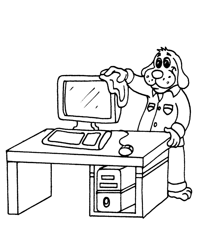 30 Tech Computer Coloring Pages Printable 23