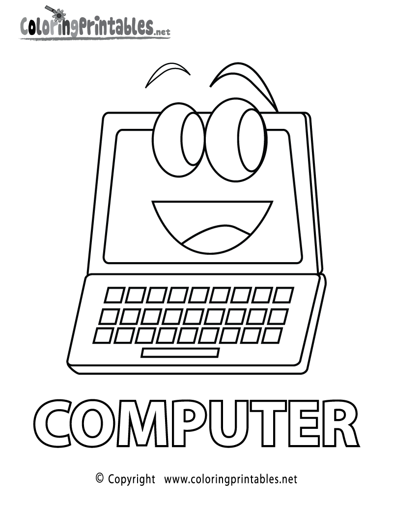 30 Tech Computer Coloring Pages Printable 25