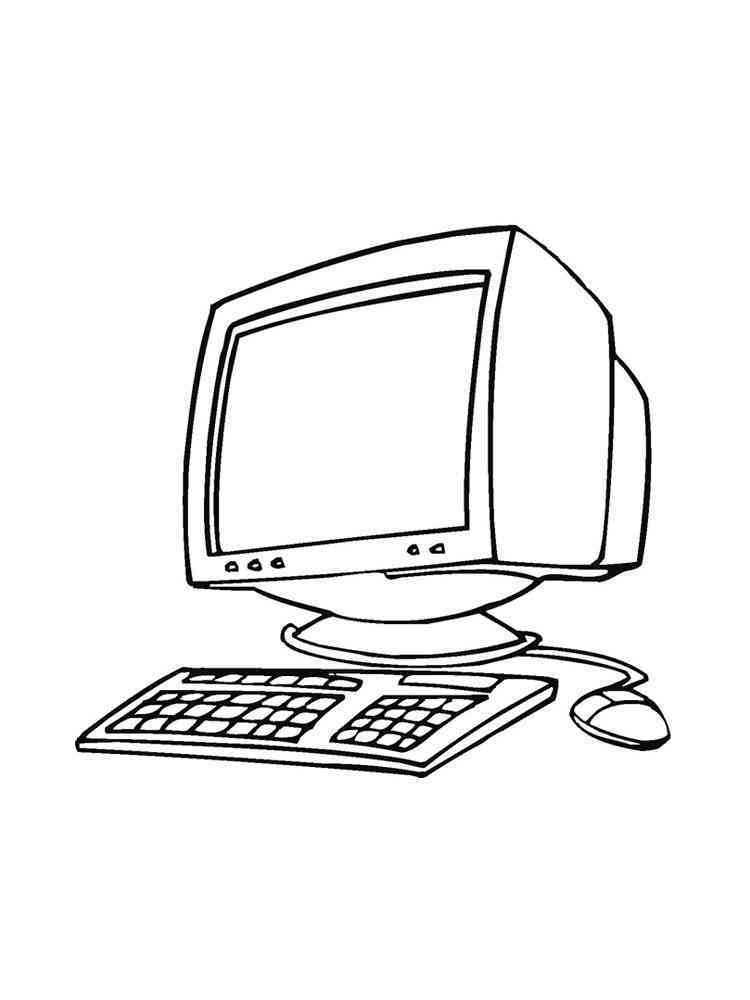 30 Tech Computer Coloring Pages Printable 28