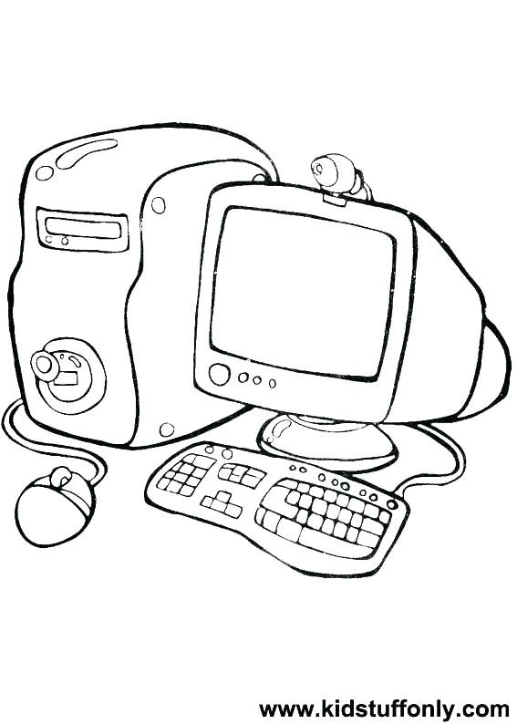 30 Tech Computer Coloring Pages Printable 3