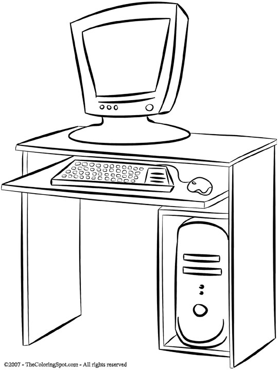 30 Tech Computer Coloring Pages Printable 34