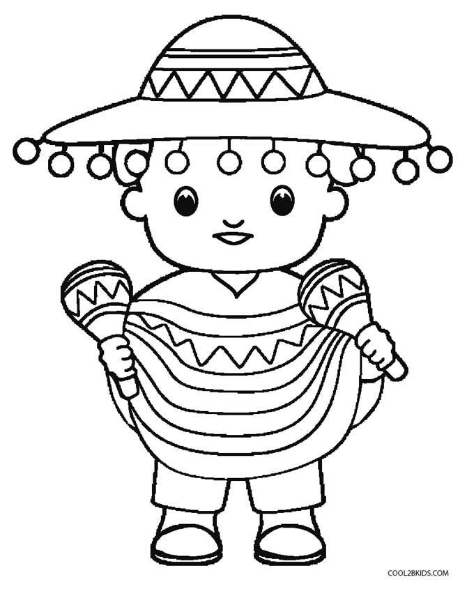 30 Vibrant Mexico Coloring Pages Printable 18